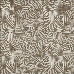 10 X 14 Geometric Polyester Area Rug Washable Indoor Outdoor Brown Ivory