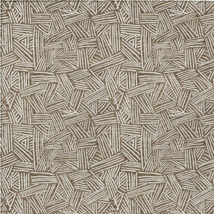 10 X 14 Geometric Polyester Area Rug Washable Indoor Outdoor Brown Ivory