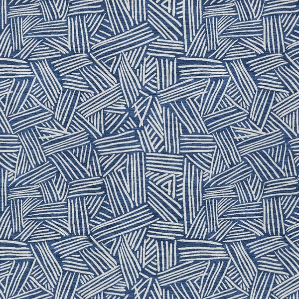 9x12 Navy Ivory Geometric Polyester Area Rug Washable Stain Resistant Indoor Outdoor