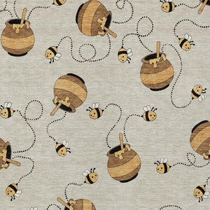 5 X 8 Beige Ivory Geometric Polyester Area Rug Washable Stain Resistant Patio