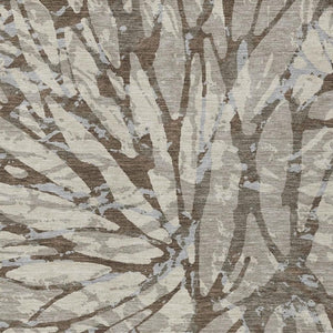 5 X 8 Abstract Indoor Outdoor Rug Taupe Teal Polyester Stain Resistant Washable