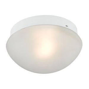 Mushroom 7'' Wide 1-Light Flush Mount - White 7351FM/40 Thomas