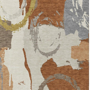 8x10 Abstract Polyester Area Rug Stain Resistant Indoor Outdoor Patio Living Room