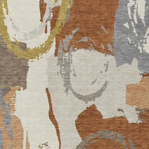 8x10 Abstract Polyester Area Rug Stain Resistant Indoor Outdoor Patio Living Room