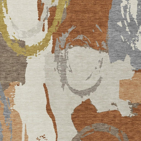 8x10 Abstract Polyester Area Rug Stain Resistant Indoor Outdoor Patio Living Room