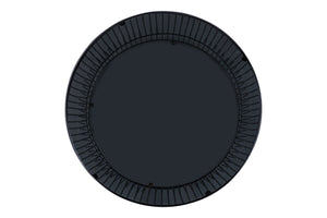 English Elm CT901 Modern round 30" coffee table with tinted tempered glass top and open metal frame for style and durability Chrome B009P306194