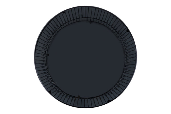 English Elm CT901 Modern round 30" coffee table with tinted tempered glass top and open metal frame for style and durability Chrome B009P306194