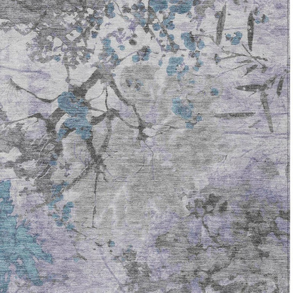 10 X 14 Washable Polyester Abstract Area Rug Stain Resistant Indoor Outdoor Patio