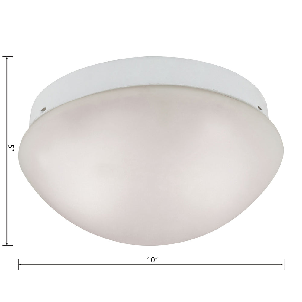 Thomas Lighting Elowen 2 Light Flush Mount Bubble Glass Dome Ceiling Fixture for Modern Interiors 7352FM/40