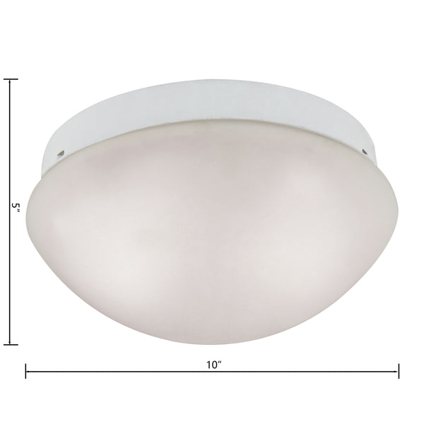 Thomas Lighting Elowen 2 Light Flush Mount Bubble Glass Dome Ceiling Fixture for Modern Interiors 7352FM/40