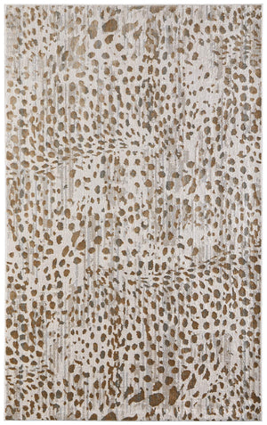 Feizy Rugs Waldor Animal Print Area Rug High-Low Pile Texture Warm Neutral Tones Living Room 7353837FBGE000F00