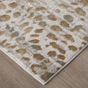 Feizy Rugs Waldor Animal Print Area Rug High-Low Pile Texture Warm Neutral Tones Living Room 7353837FBGE000F00