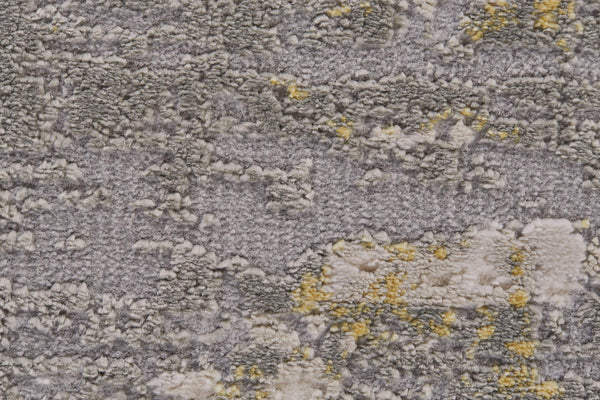 Feizy Rugs Waldor Abstract Area Rug Turkish Woven High Low Pile Gold Ivory Gray Living Room 7353969FGLDSTEF00