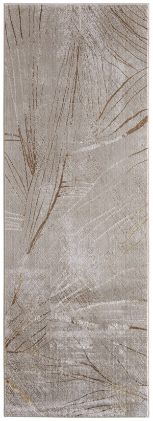 Feizy Rugs Waldor Abstract High-Low Pile Turkish Area Rug for Living and Dining Rooms 2'10" x 7'10" 73539NBFIVYBGEI71