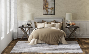 Feizy Rugs Waldor Abstract High-Low Pile Area Rug Turkish Woven Neutral Tones for Living Rooms 73539NDFIVYGRYF00