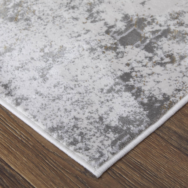 Feizy Rugs Waldor Abstract High-Low Pile Area Rug Turkish Woven Neutral Tones for Living Rooms 73539NDFIVYGRYF00