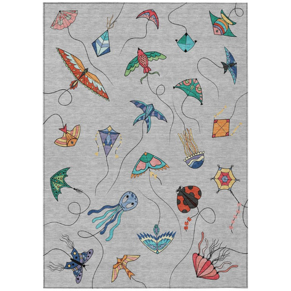 HomeRoots 9 X 12 Geometric Polyester Area Rug in Gray and Gold for Indoor Outdoor Use 735453