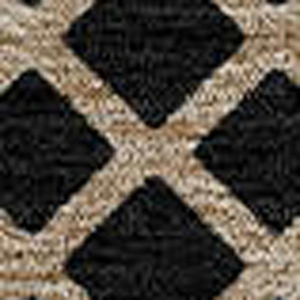 8 Foot Round Striped Polyester Rug Washable Indoor Outdoor Patio Porch Kitchen