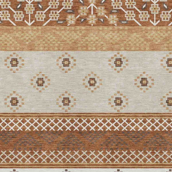 5x8 Striped Polyester Area Rug Washable Indoor Outdoor for Patio Living Room