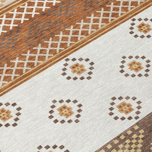5x8 Striped Polyester Area Rug Washable Indoor Outdoor for Patio Living Room