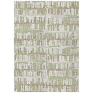 HomeRoots 10 Ft X 14 Ft Abstract Polyester Area Rug Washable for Patio Porch or Living Room 735573