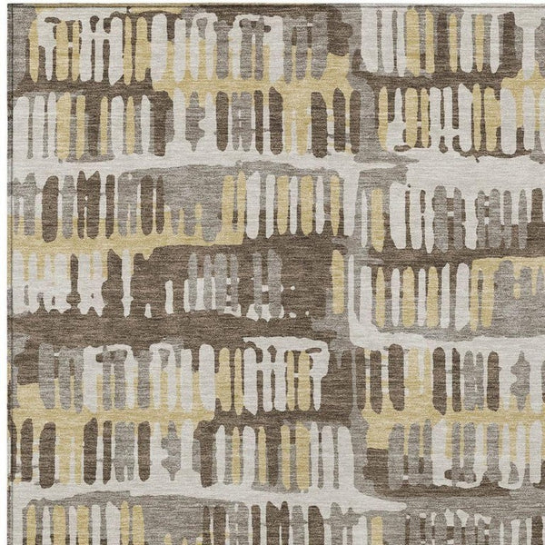 9 X 12 Abstract Polyester Area Rug Stain Resistant for Indoor Outdoor Living