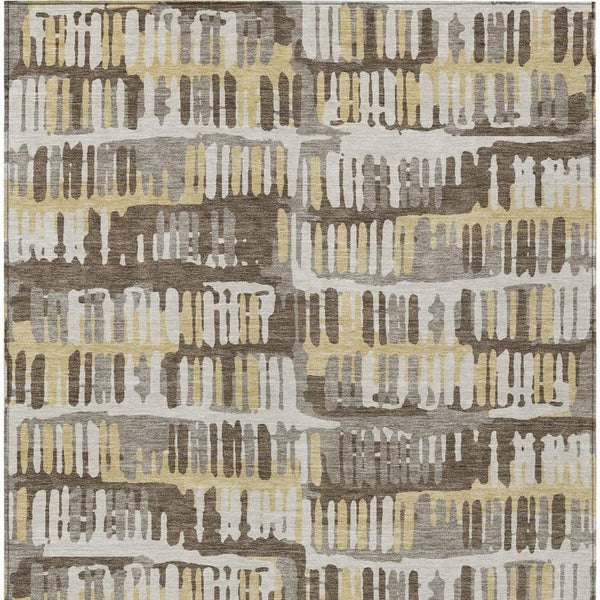 9 X 12 Abstract Polyester Area Rug Stain Resistant for Indoor Outdoor Living