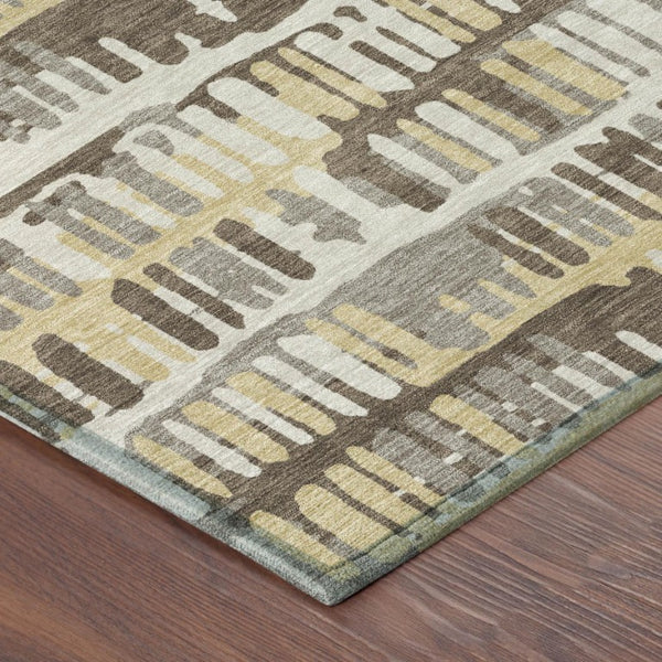 9 X 12 Abstract Polyester Area Rug Stain Resistant for Indoor Outdoor Living