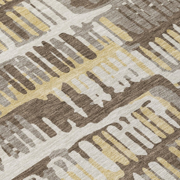 9 X 12 Abstract Polyester Area Rug Stain Resistant for Indoor Outdoor Living