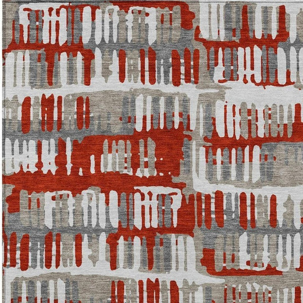 9 X 12 Abstract Washable Polyester Area Rug for Indoor Outdoor Patios and Living Rooms