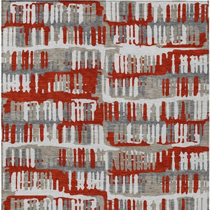 9 X 12 Abstract Washable Polyester Area Rug for Indoor Outdoor Patios and Living Rooms