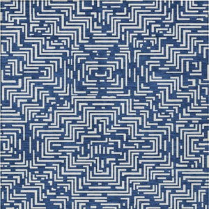 10 X 14 Geometric Polyester Area Rug Washable Indoor Outdoor Navy Beige Patio
