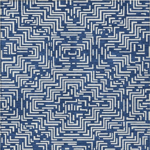 10 X 14 Geometric Polyester Area Rug Washable Indoor Outdoor Navy Beige Patio