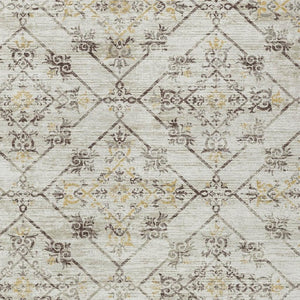 10 X 14 Geometric Polyester Area Rug Washable for Indoor Outdoor Spaces