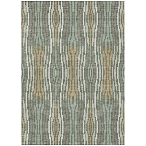 HomeRoots 8 X 10 Abstract Polyester Area Rug Washable Stain Resistant Indoor Outdoor Living 735715
