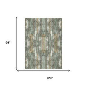 8 X 10 Abstract Polyester Area Rug Washable Stain Resistant Indoor Outdoor Living