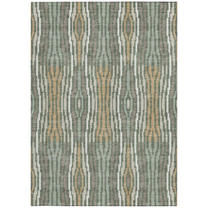10 X 14 Abstract Polyester Area Rug Washable Indoor Outdoor Design for Patio