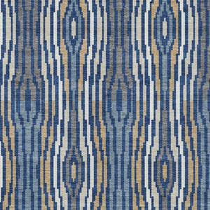 5x8 Abstract Blue Polyester Area Rug Washable Stain Resistant Indoor Outdoor Patio