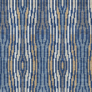 8 X 10 Abstract Blue Washable Polyester Area Rug for Indoor Outdoor Living Spaces