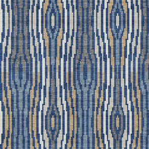 8 X 10 Abstract Blue Washable Polyester Area Rug for Indoor Outdoor Living Spaces