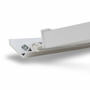 English Elm Breeze Aluminum Exterior Shutter with Powder Coat Finish and Integrated Flashing Mount B2755P470588