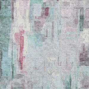 5 X 8 Abstract Polyester Area Rug Washable Indoor Outdoor Stain Resistant Decor