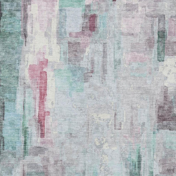 5 X 8 Abstract Polyester Area Rug Washable Indoor Outdoor Stain Resistant Decor