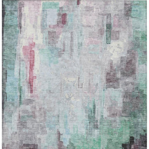 5 X 8 Abstract Polyester Area Rug Washable Indoor Outdoor Stain Resistant Decor