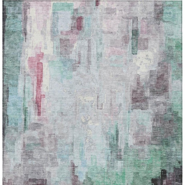 5 X 8 Abstract Polyester Area Rug Washable Indoor Outdoor Stain Resistant Decor