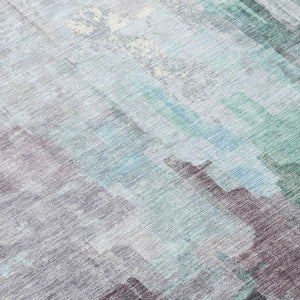 5 X 8 Abstract Polyester Area Rug Washable Indoor Outdoor Stain Resistant Decor