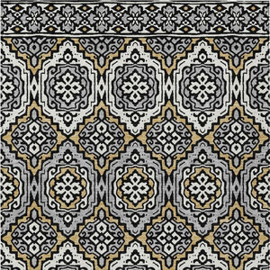 8x10 Tribal Pattern Washable Polyester Area Rug for Indoor Outdoor Living Spaces