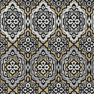8x10 Tribal Pattern Washable Polyester Area Rug for Indoor Outdoor Living Spaces