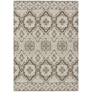 HomeRoots 10 X 14 Tribal Polyester Area Rug Stain Resistant Indoor Outdoor Living Patio 735837
