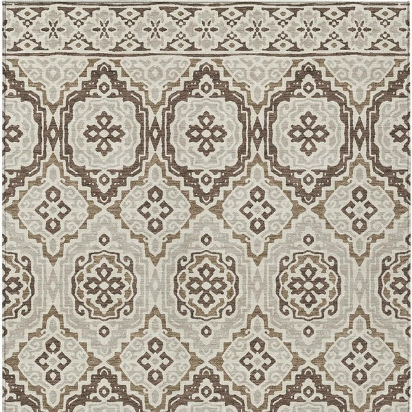 10 X 14 Tribal Polyester Area Rug Stain Resistant Indoor Outdoor Living Patio